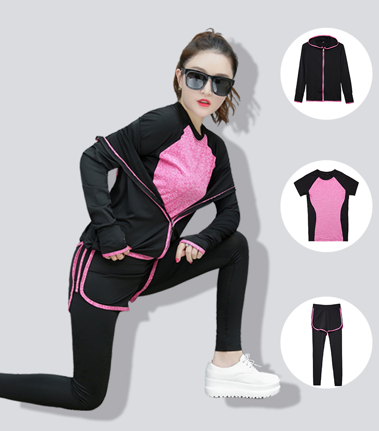 gym pak vrouwen herfst en winter fitness pak pak vrouwen lopen pak 1801