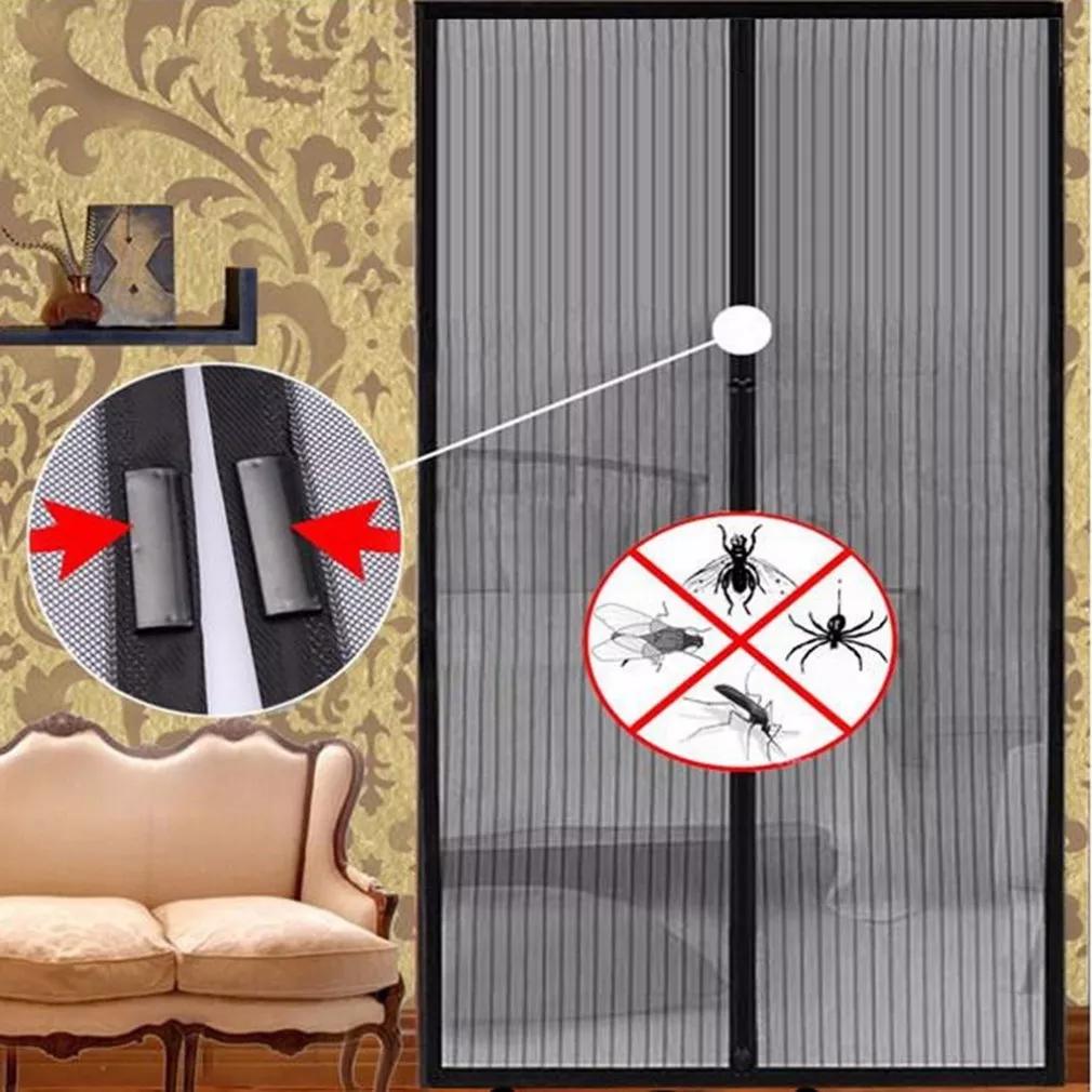 Magnetische Anti-Muggen Gordijn Tv Deur Gordijn Magnetische Zomer Muggen Scherm Raam Deur Gordijn Venster Zand Zomer