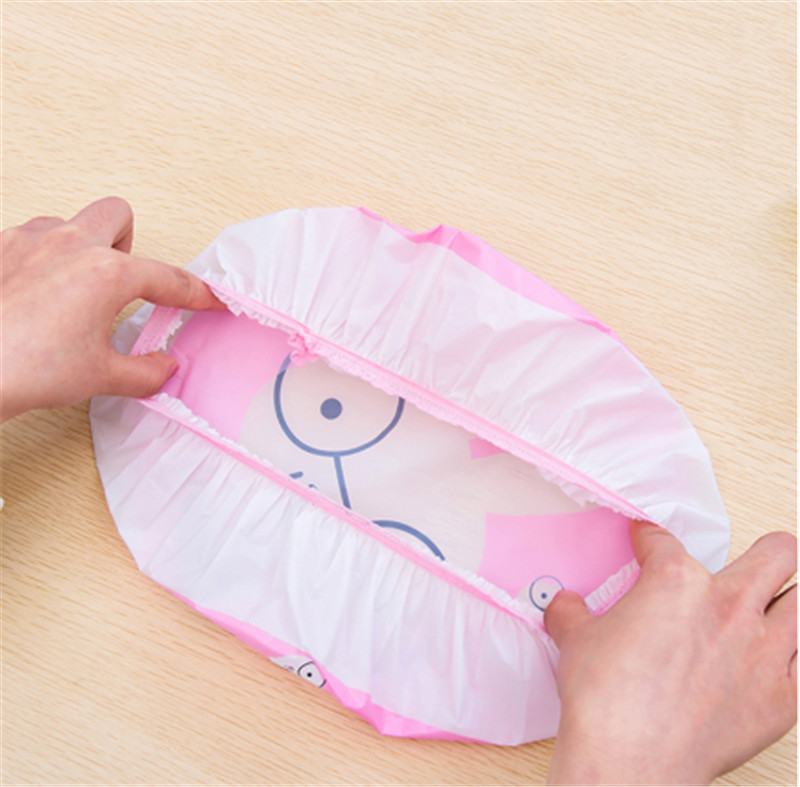 Cartoon dier waterdichte douche bad haarkap herbruikbare kanten elastische band föhn haarstomer