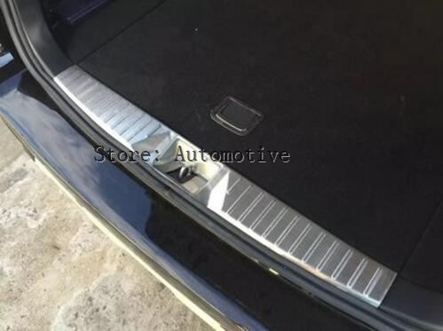 For Subaru Outback Brushed Stainless Steel Interior Rear Bumper Protector Boot Trunk Cover Trim Car Styling Mode