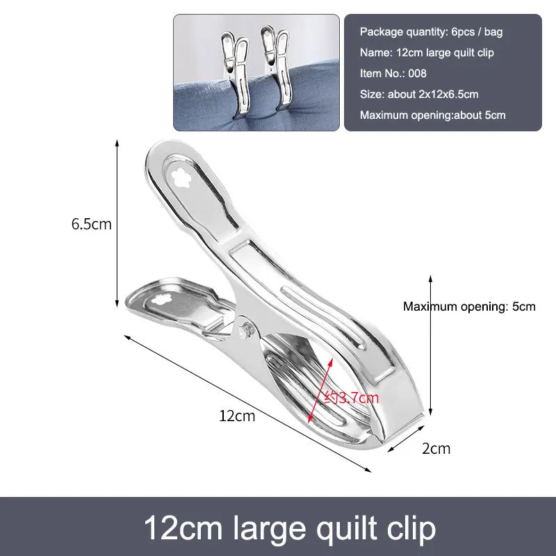 3-20 Stuks Kleding Clips Rvs Zwembad Handdoek Clips Wasknijpers Pinnen Houders Kleding Quilts Klemmen Afdichting clip Naaien Clip: Koper