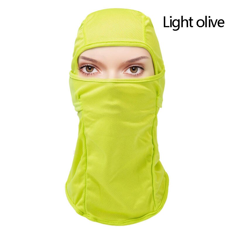 Winddicht skimasker, motormasker, nekkap, buitenmasker, vochtafvoerend, gezichtsbedekking  qp2: Licht olijfgroen