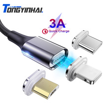 Usb Charger Cable Micro Type C Quick Magnetische Charger Magneet Telefoon Oplaadkabel Magnetic Kabel Plug Snel Opladen Data Cord