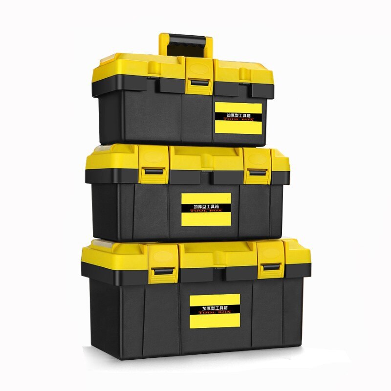 20 inch Toolbox portable large plastic hardware electrician box home multi-function repair tool storage case car box