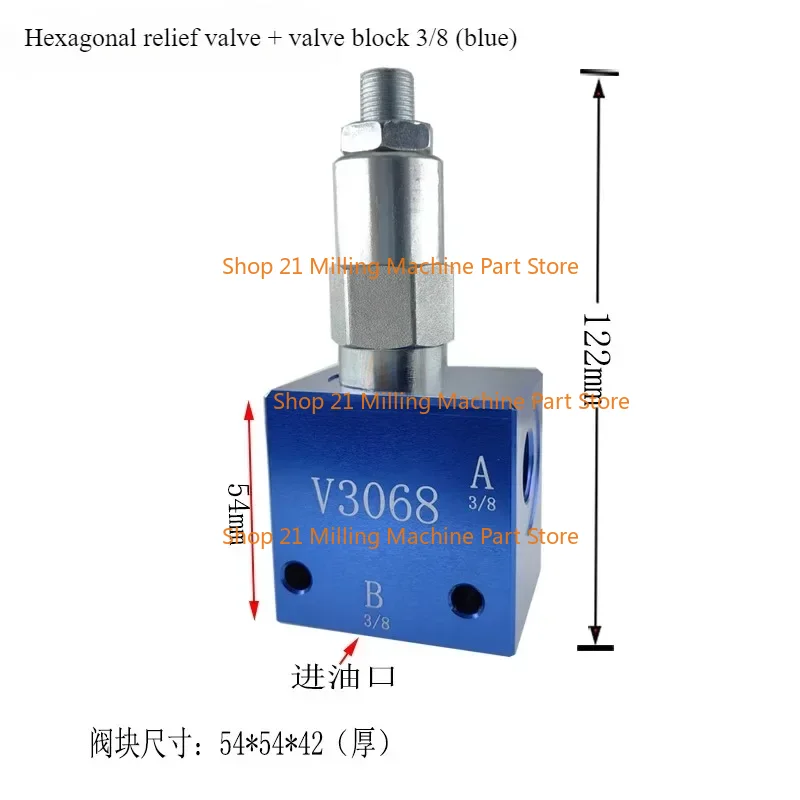 Trykkreguleringsventil  v3068 manuelt regulert hydraulisk ventil sikkerhetsventil