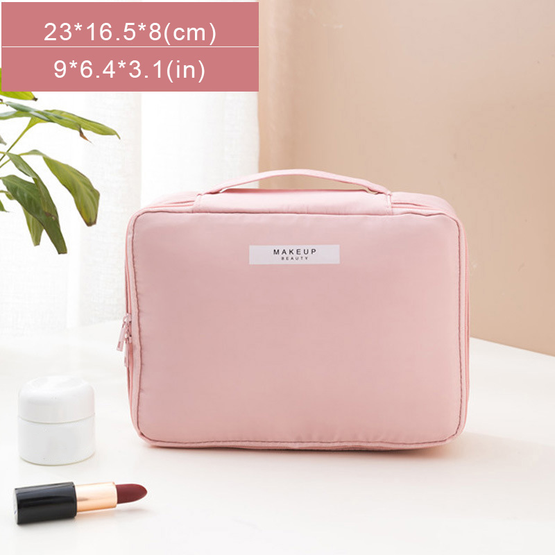 Kosmetikpung til kvinder, rejsetaske, vandtæt toiletartikler, skønhedsorganisator, dame, kosmetikpung, bærbar, håndholdt rejsetaske, toilettaske: Gul