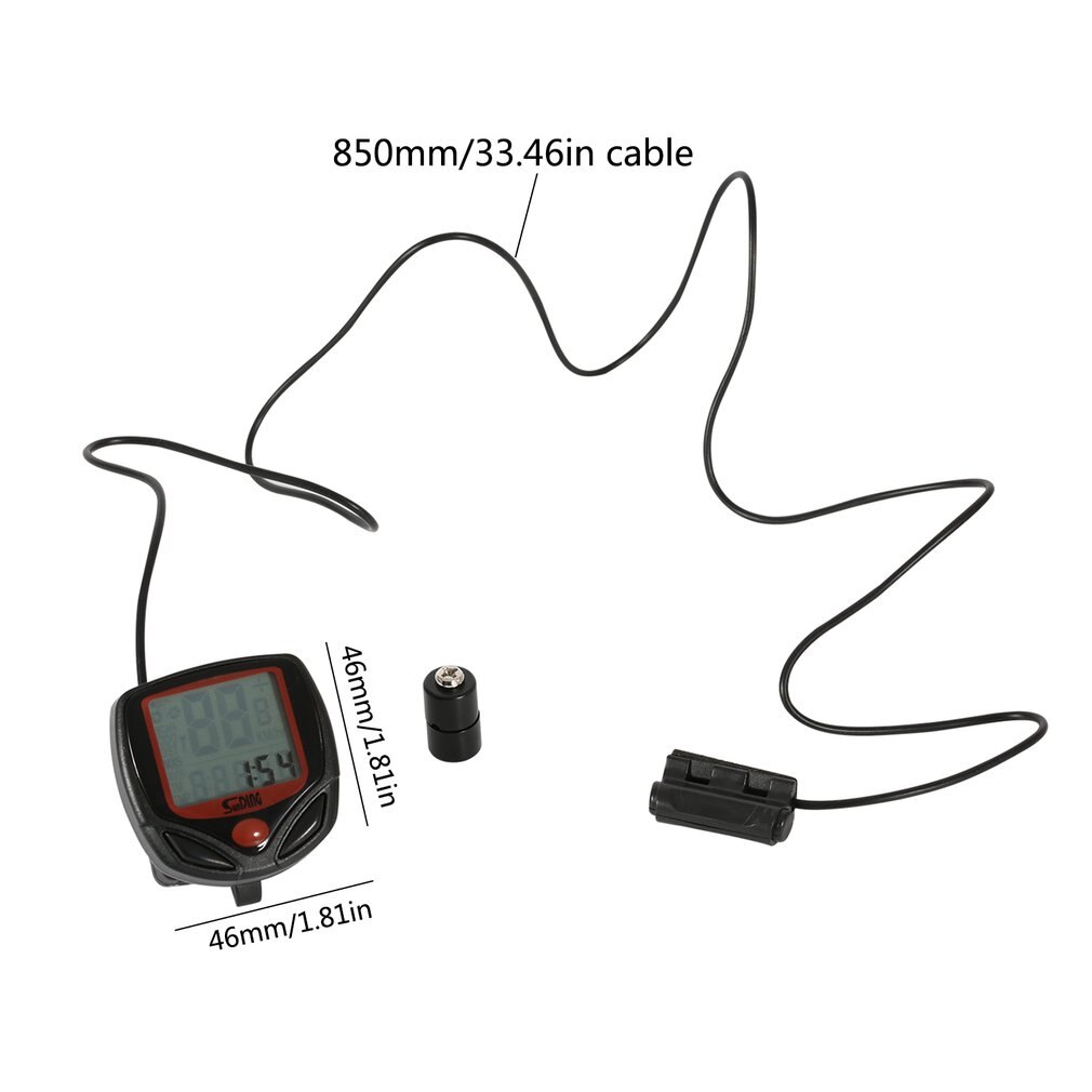 Bicycle Meter Speedometer Bike Digital LCD Cycling Computer LCD Odometer Speedometer Stopwatch For Bike SD-548B