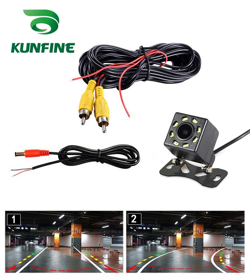 Universal Wireless CCD Rear View Camera with 8 LED Car Back Reverse Camera Night Vision Parking Assistance Camera