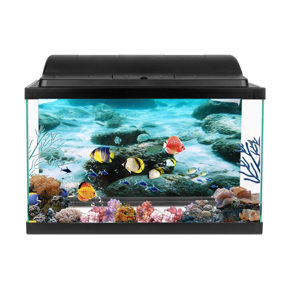 Fish Tank Underwater Seawater Background Aquarium Poster PVC 3D Adhesive Poster Seawater Decorative Image Backdrop