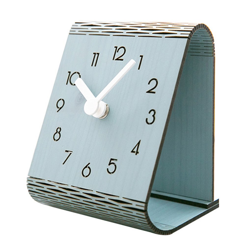 American Modern Minimalist Desktop Clock Desktop Decoration Table Clock Bedroom Mute Pendulum Clock Home Wall Clock: 1