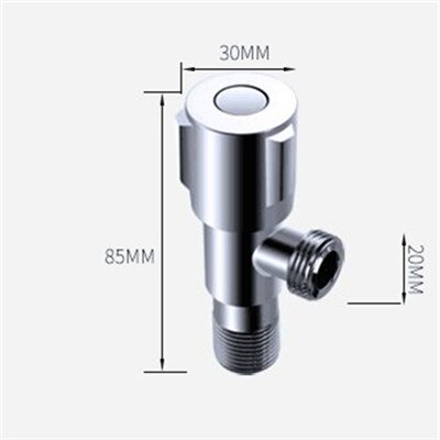Filling Valves 304 Stainless Steel Angle Valves 1/2"Male x 1/2" Male Bathroom Bidet Valve Bathroom hardware Kitchen Sink Valve