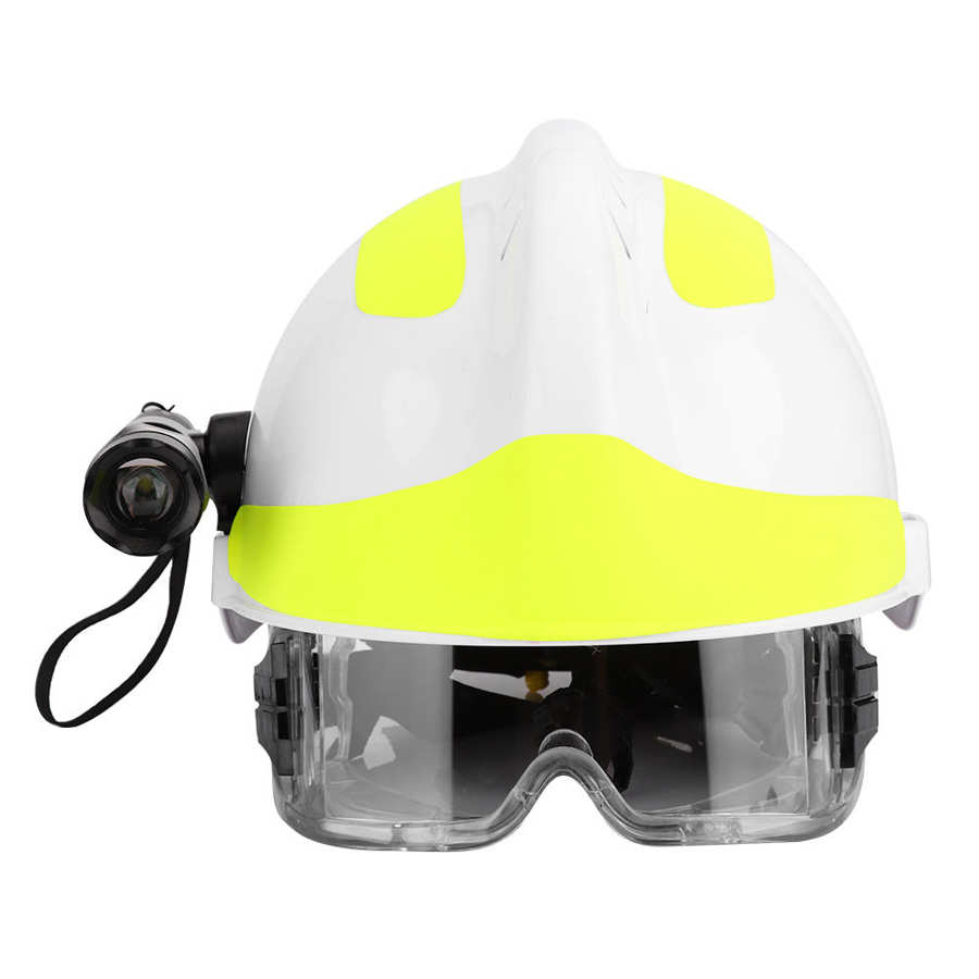 safety helmet Emergency Rescue Safety Helmets Anti-Impact Fire Fighter Protective Hard Hat with Headlamp and Goggles hard hat