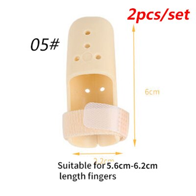 1/2/5Pcs Convenient Adjustable Finger Joint Support Orthosis Finger Fixed Splint Orthodontic Device Protector Finger Care Tool: Type E-2Pcs
