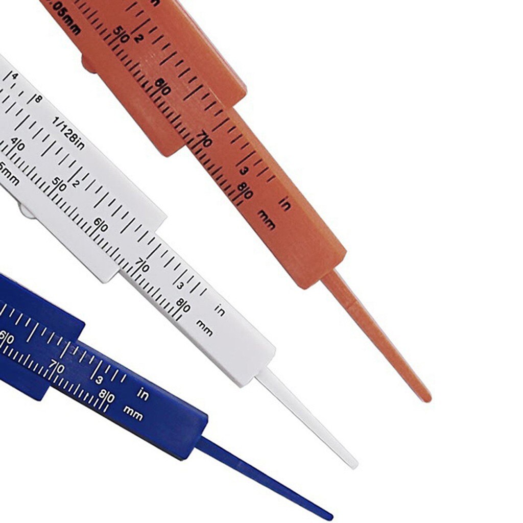 1Pcs 0-80Mm Dubbele Regel Schaal Plastic Schuifmaat Meten Student Mini Tool Heerser meting Tool