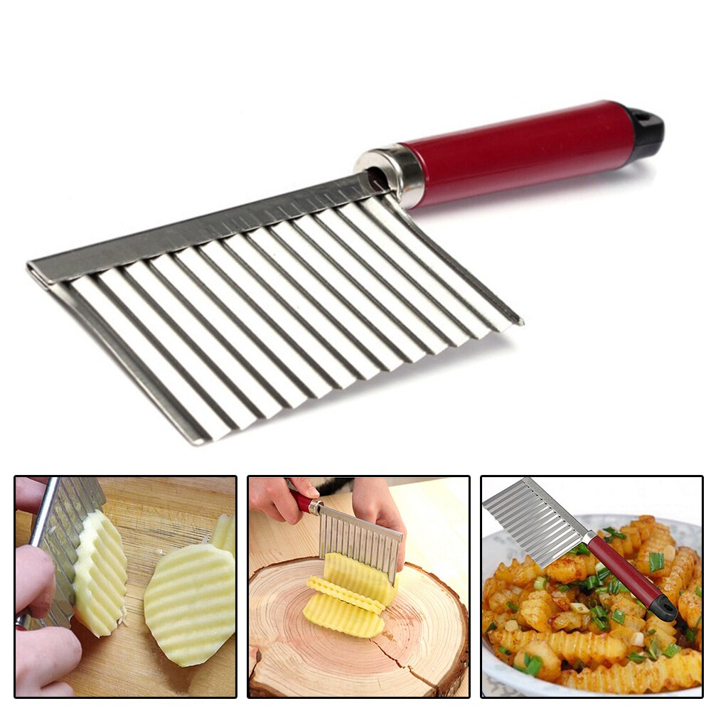 Snijden Aardappel Cutter Keuken Randen Roestvrij Staal Plantaardige
