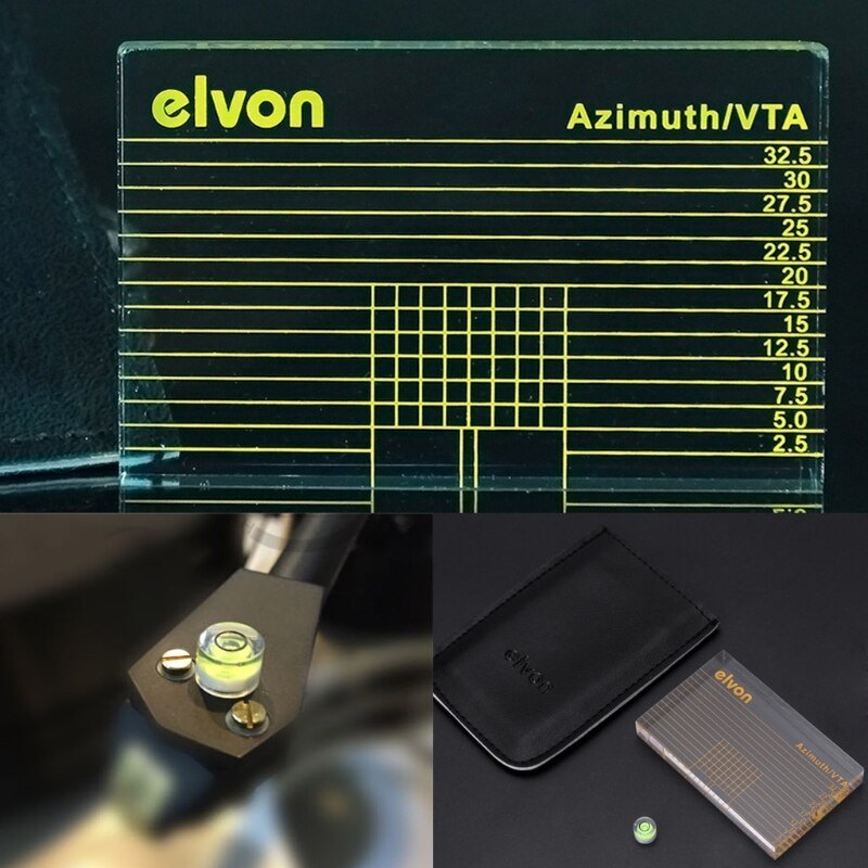 Winylowa płyta długogrająca gramofon pomiarowy gramofon VTA/wkładka linijka azymutu w torbie