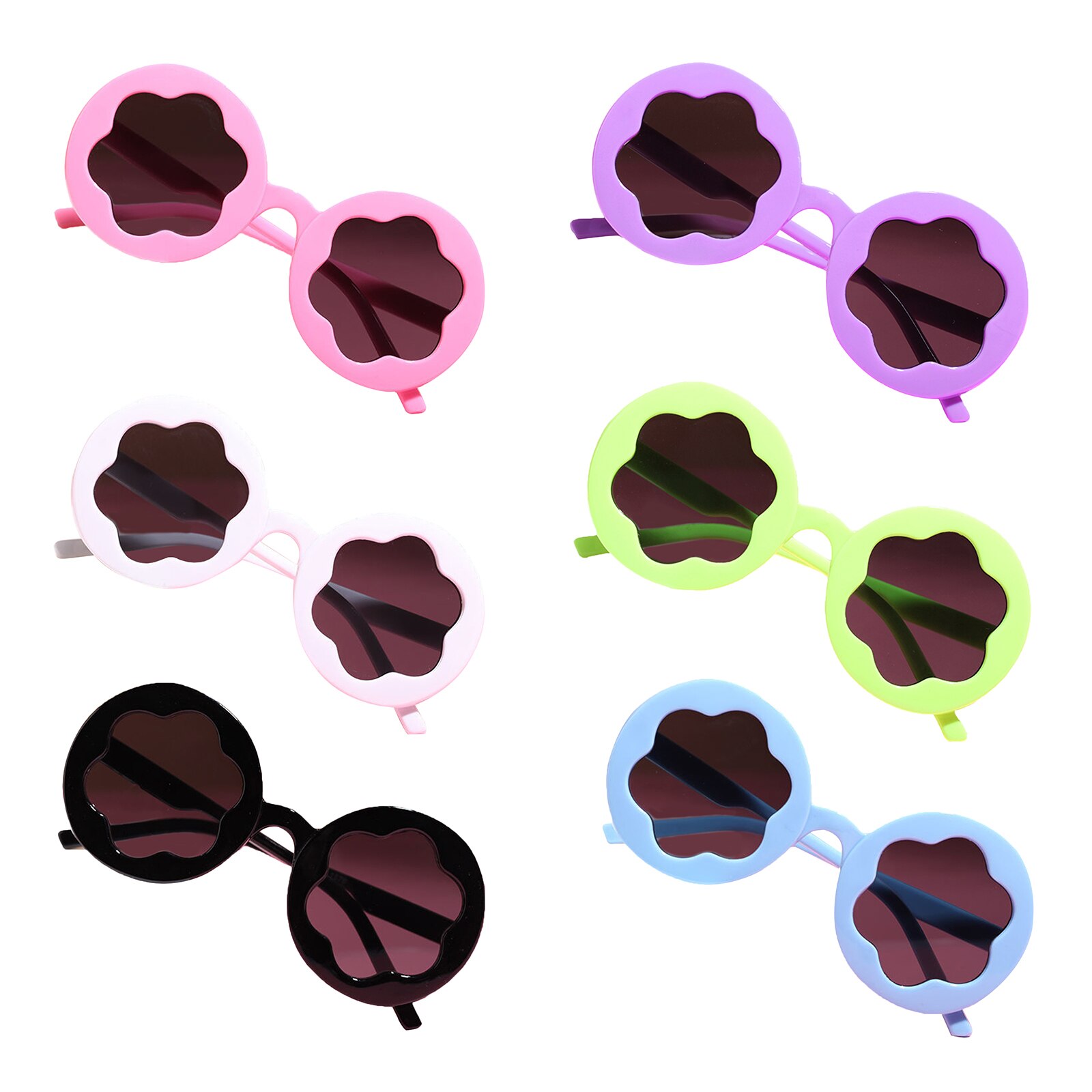 Kids UV400 Sunglasses Cute Floral Shaped Outdoor Beach Sunglasses for Toddler Boys Girls Baby Accessories Children's Boys Girls