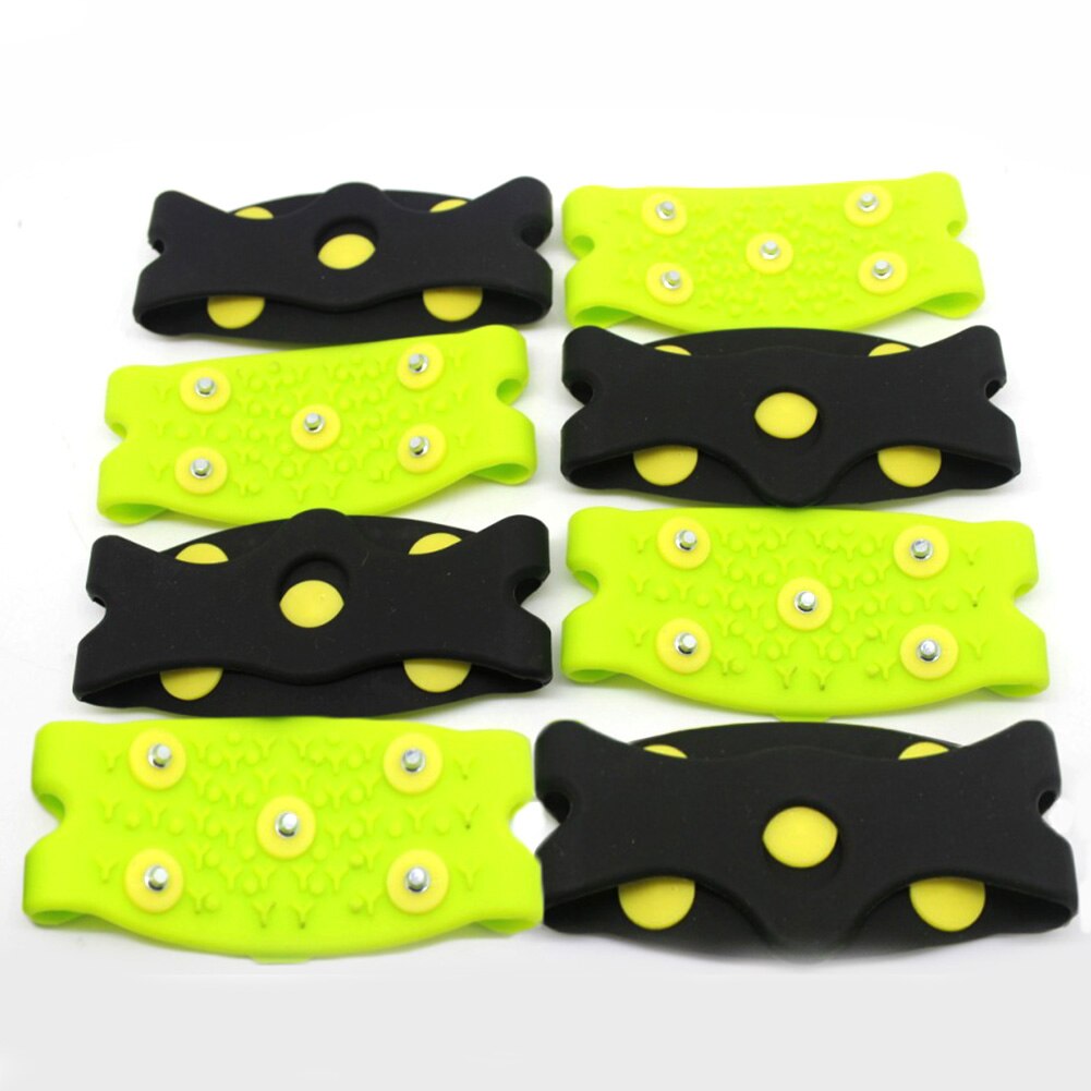 1 Paar Sneeuw Ijs Klimmen Antislip Spikes Grips Stijgijzers Schoenplaten 5-Stud Schoenen Cover