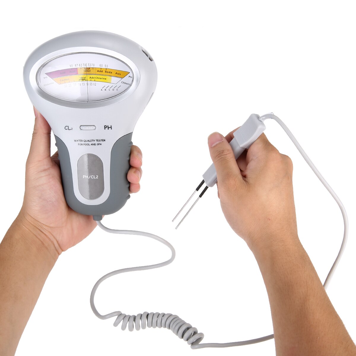 PH/CL2 testeur de chlore de de l'eau compteurs de niveau