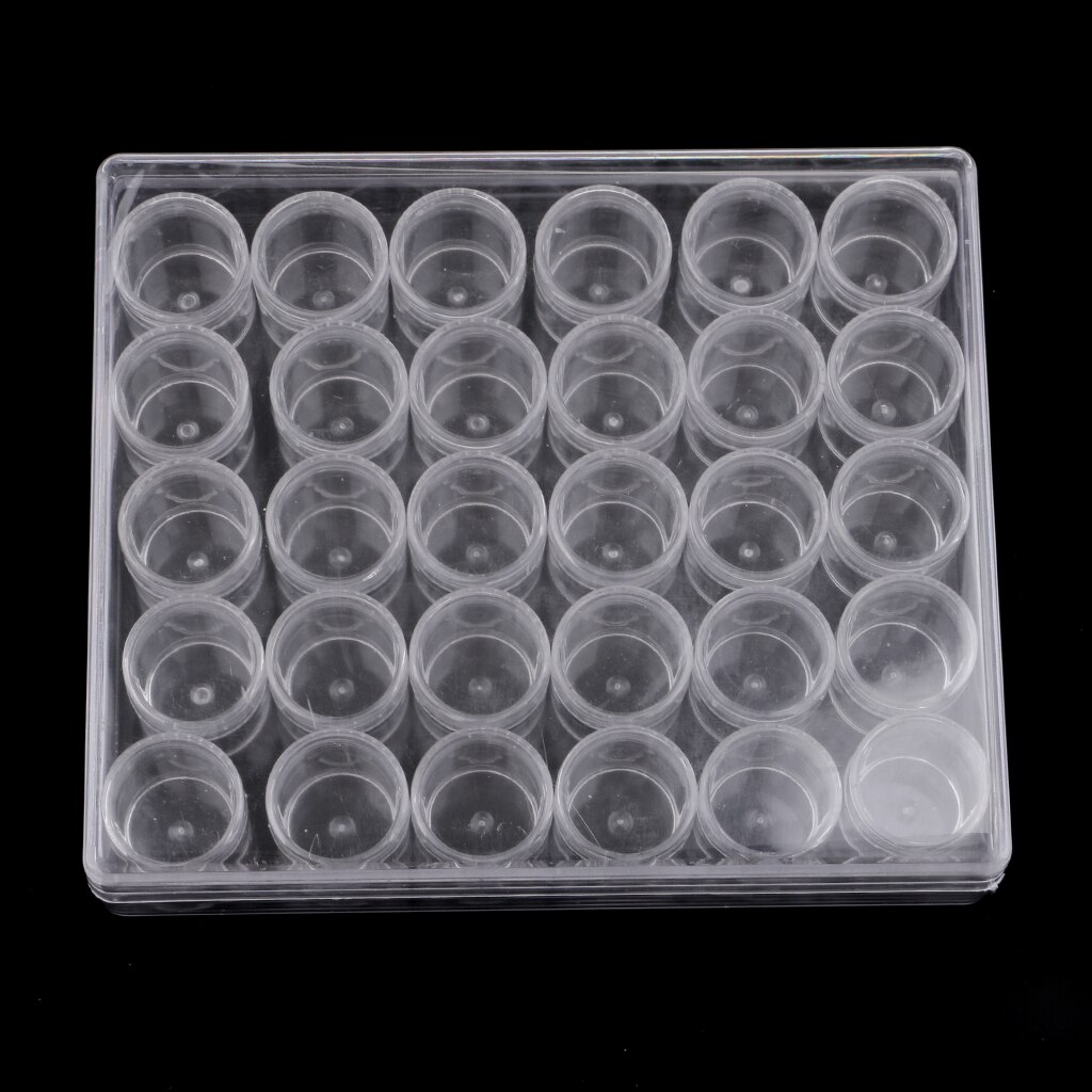 Plastic 30 Slots Sieraden Kleine Craft Kralen Opbergdoos Organizer Containers Potten