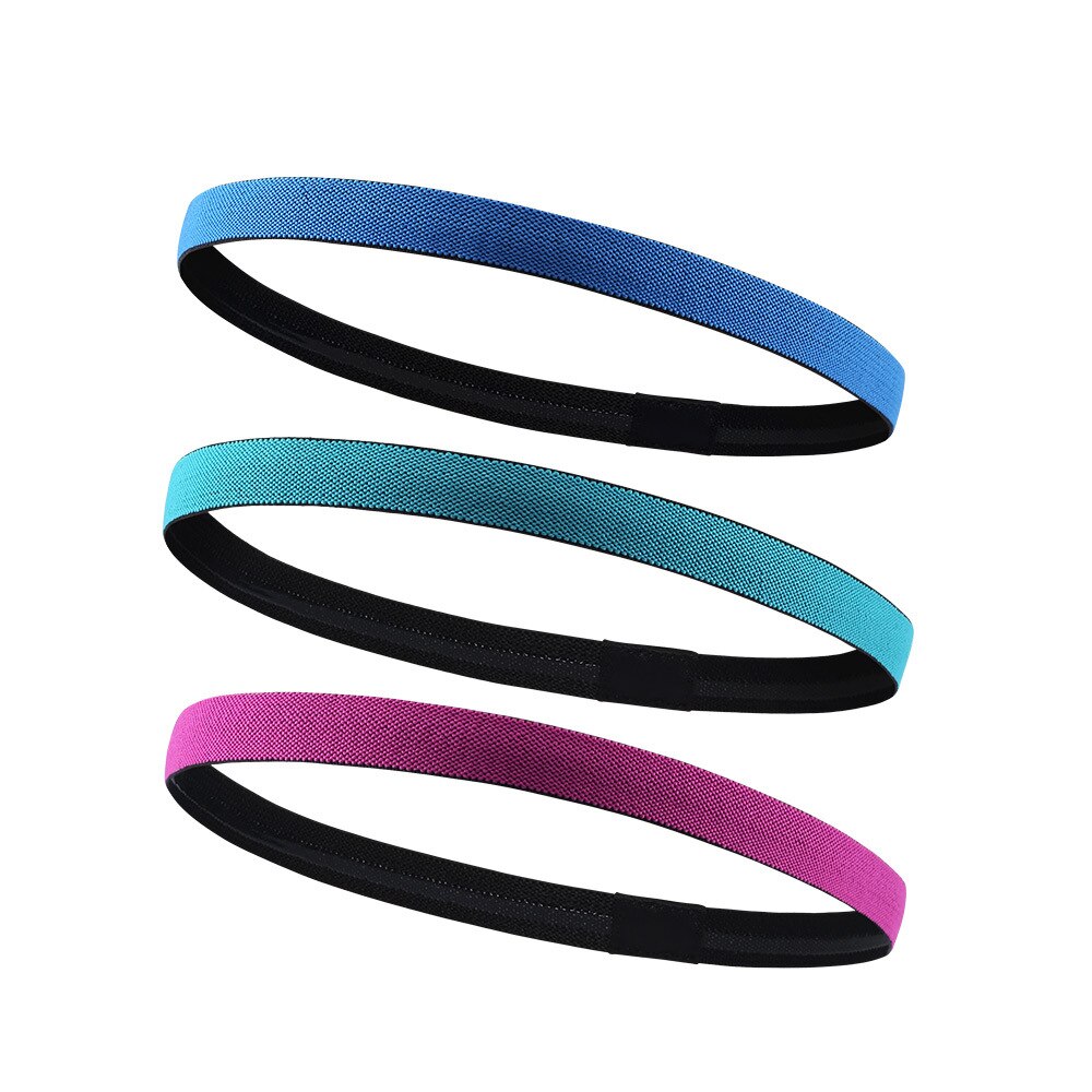 Twee Kleur Non Slip Sport Elastische Hoofdband Running Yoga Basketbal Hoofdband Mannen En Vrouwen Siliconen Zweet Band Sport Haarband