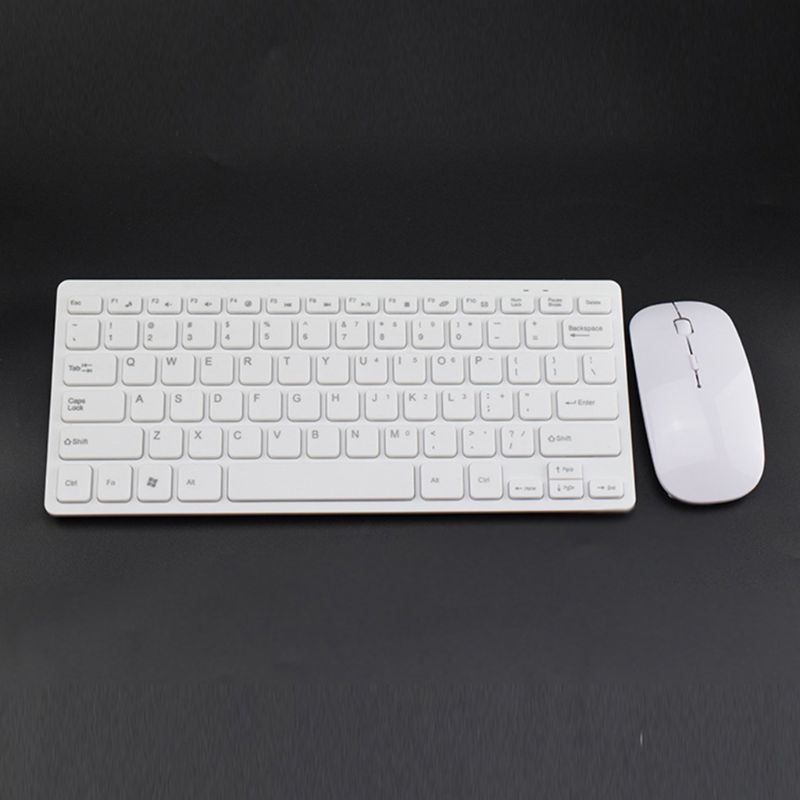 Wireless 2.4GHz Mini Keyboard Ultra-Thin Mouse Mice Set for Desktop Laptop