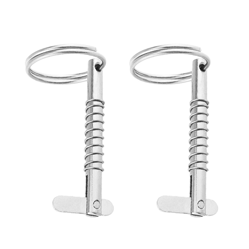 2 pièces Goupille de verrouillage pour bottes | En acier inoxydable, goupille à dégagement rapide avec anneau de traction pour couvercle de charnière, taille 1 5 Mm, longueur 51 Mm