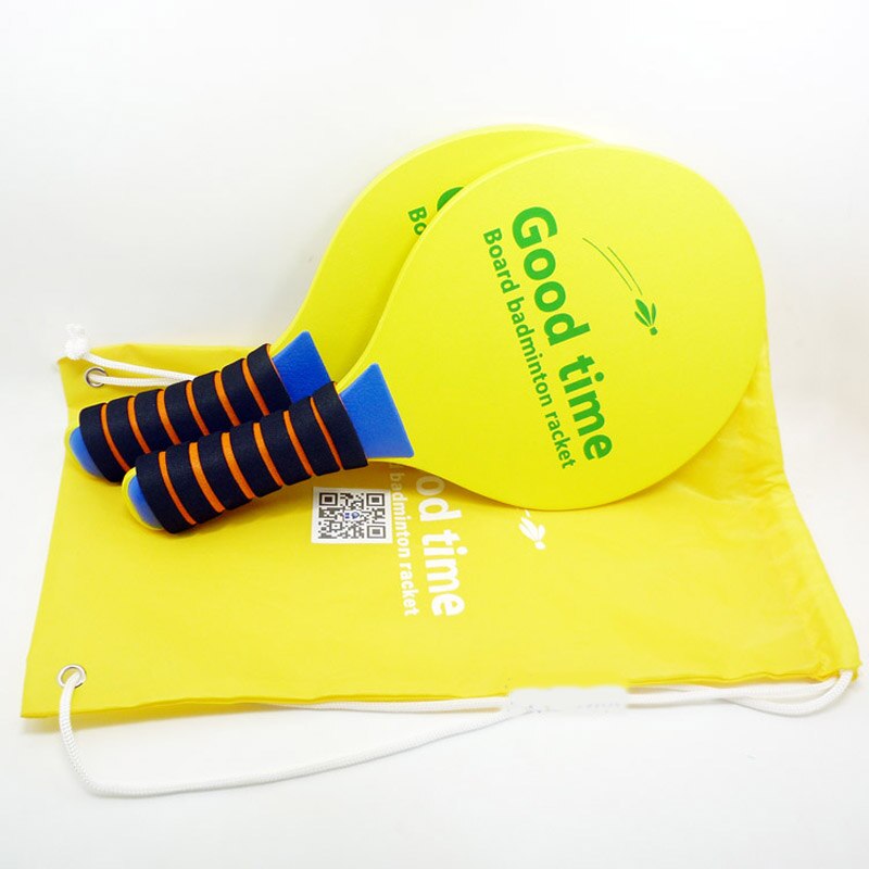 Juego de raqueta de bádminton para jugar al Grillo, juego de raqueta de tenis, entretenimiento en interiores y exteriores, conjunto de Fitness, bate de Grillo, lanzadera: yellow