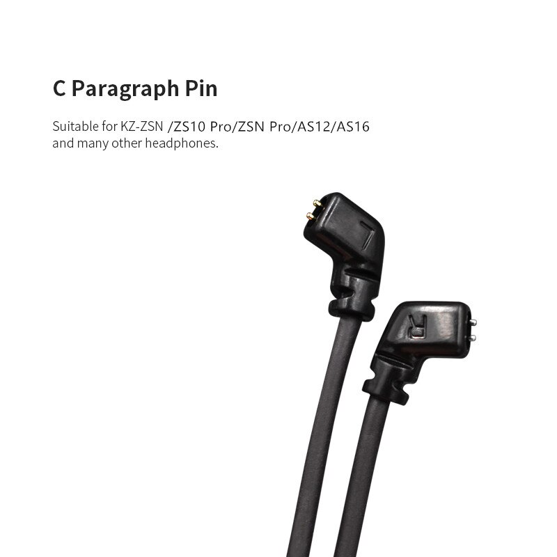 KZ étanche Aptx Bluetooth Module 4.2 sans fil câble de mise à niveau cordon applique écouteurs d'origine ZS10AS10ZSTZS6ZSNProAS16ZS10Pro: CPinZSN