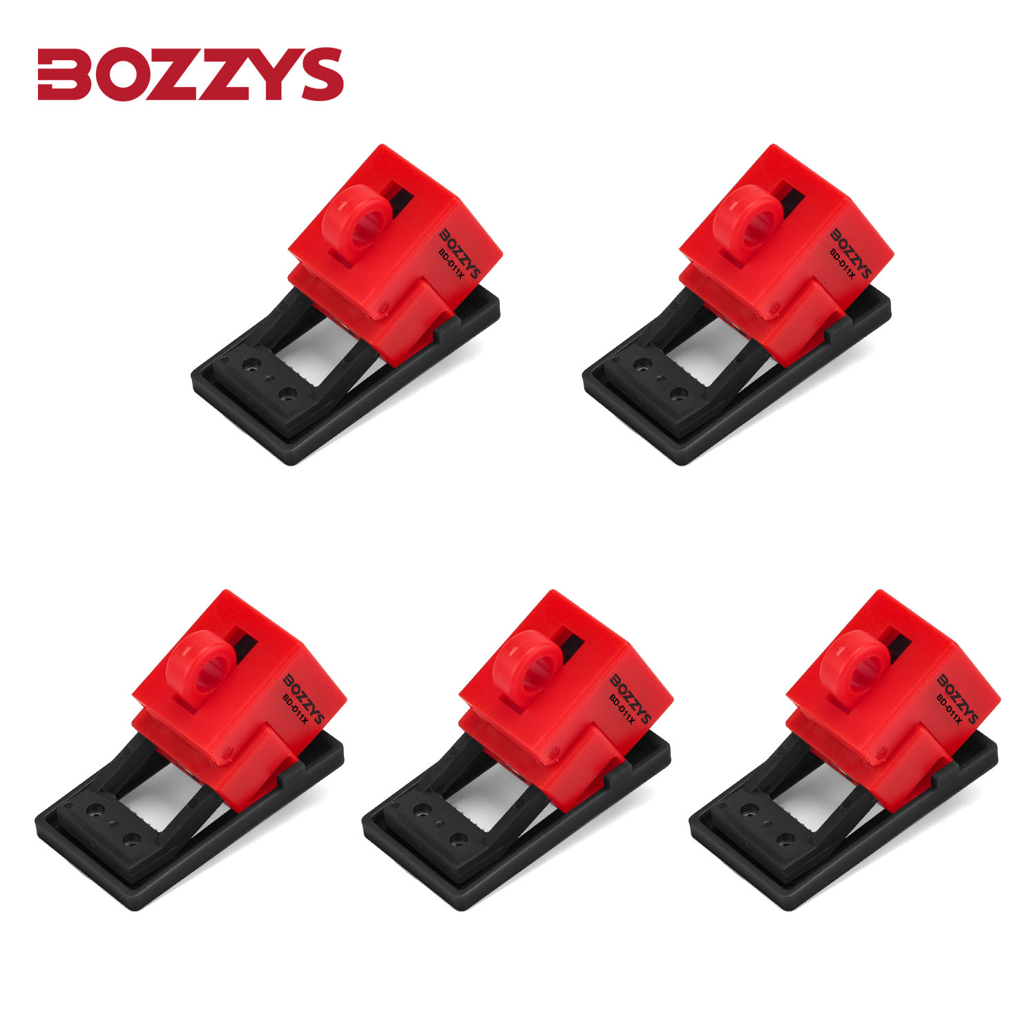 Single-pole and Internal-trip Multi-pole 480 600 Volt Clamp-On Circuit Breaker Lockout Device: Yellow