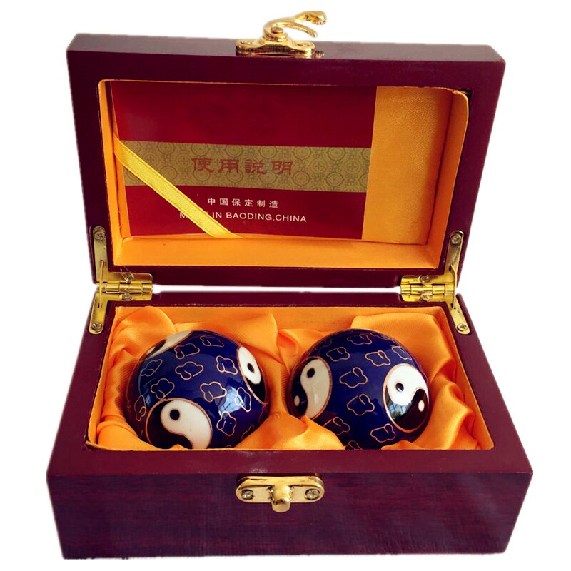 Bola de fitness Cloisonne, Bola de Salud de Tai Chi de tono hueco, mano de ancianos que sostiene las bolas de ocho trigramos