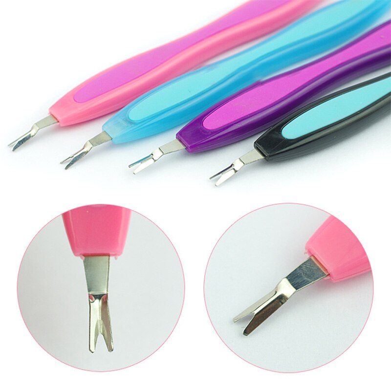 NOQ Cuticle Trimmer Brush Cleaner For Manicure Pedicure Metal Pusher Remover Stainless Steel Spoon With Dual Use Nail Files Tool