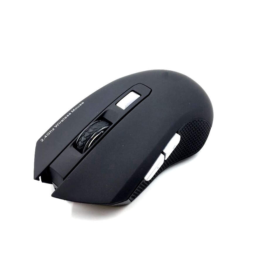 2.4G Charging Wireless 6D Mouse 1600DPI Slient Button Rechargeable Computer Gaming Wifi Mice gaming mouse: Matte Black