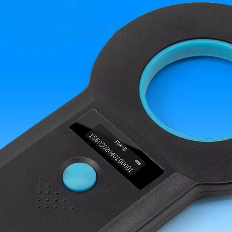 Lector de etiquetas de animales con Chip EMID ISO, lector de Microchip OLED portátil para mascotas, perros y gatos, escáner para etiquetas HFing