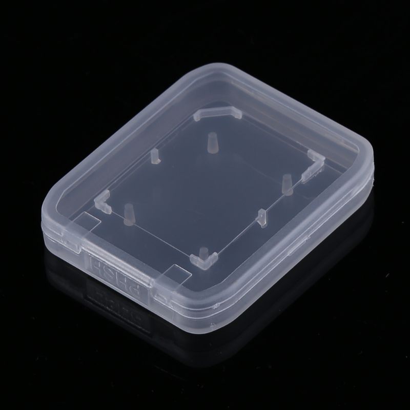 10Pcs Standard SD SDHC Memory Card Case Holder Box Storage Transparent Plastic Whosale