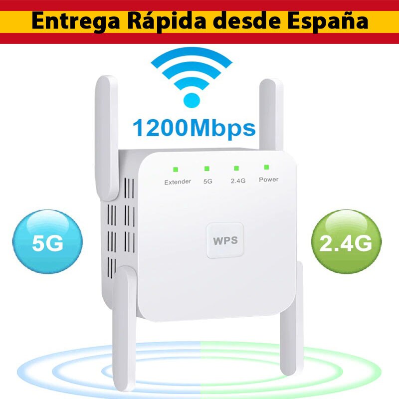 Novo 5g wifi repetidor sem fio wi-fi extensor 1200mbps wi-fi amplificador 802.11n de longa distância wi fi impulsionador sinal 2.4g wi fi repiter