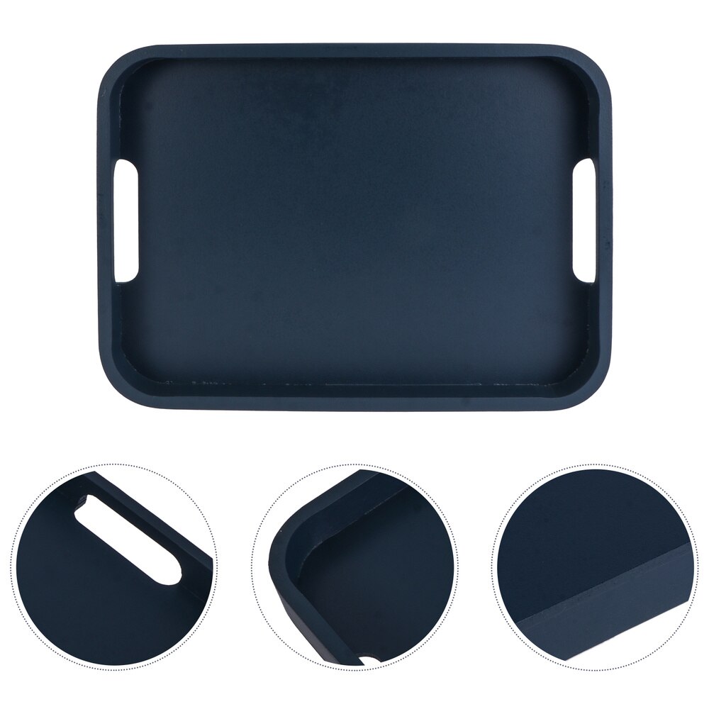 1pc Nordic Style Food Tray Home Tea Set Tray Food Service Plate Food Plate: 33X24CM