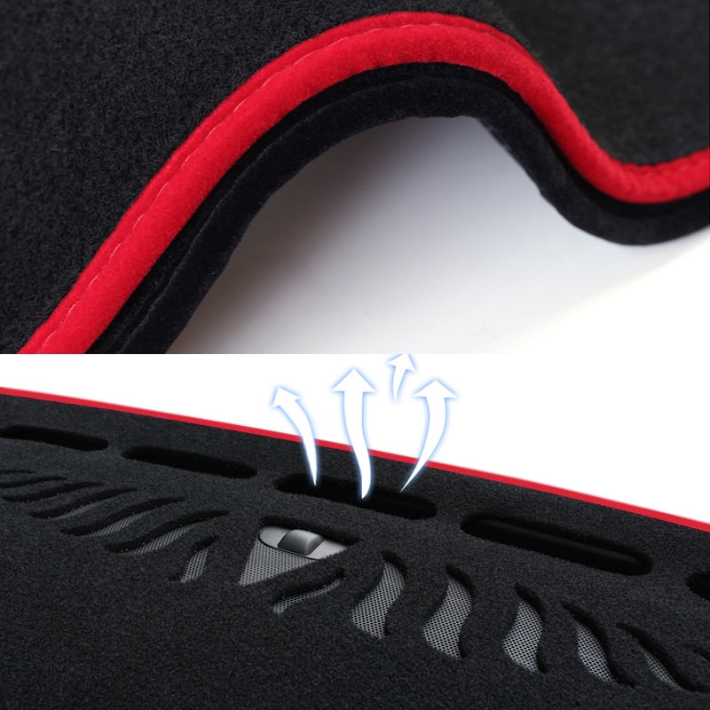 For KIA Forte TD Anti-Slip Mat Dashboard Cover Sunshade Dashmat Carpet Accessories Cerato Vivaro Koup