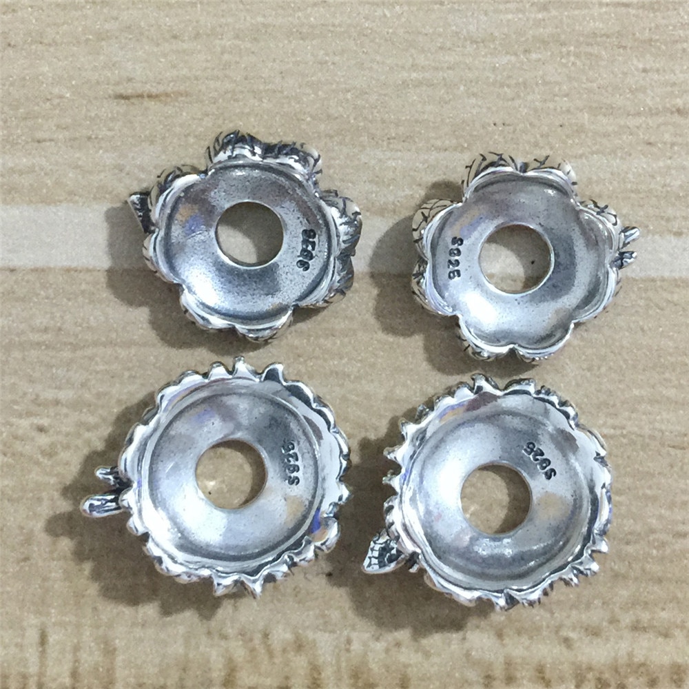 Visco 925 prata esterlina sorte trevo joaninha borboleta libélula flor charme grânulo jóias