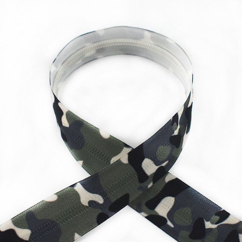 2/4M 5# Printed Invisible Nylon Zippers Handbag Travel Bag Plastic Sewing Zipper Zips Repair DIY Luggage Garment Accessories: 01 / 4Meters