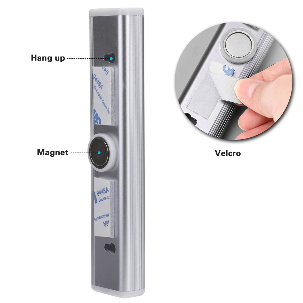 8 LEDs Motion Sensor Light Battery Operated Wireless Motion Portable Magnet Closet Night Lights For Hallway Stairway