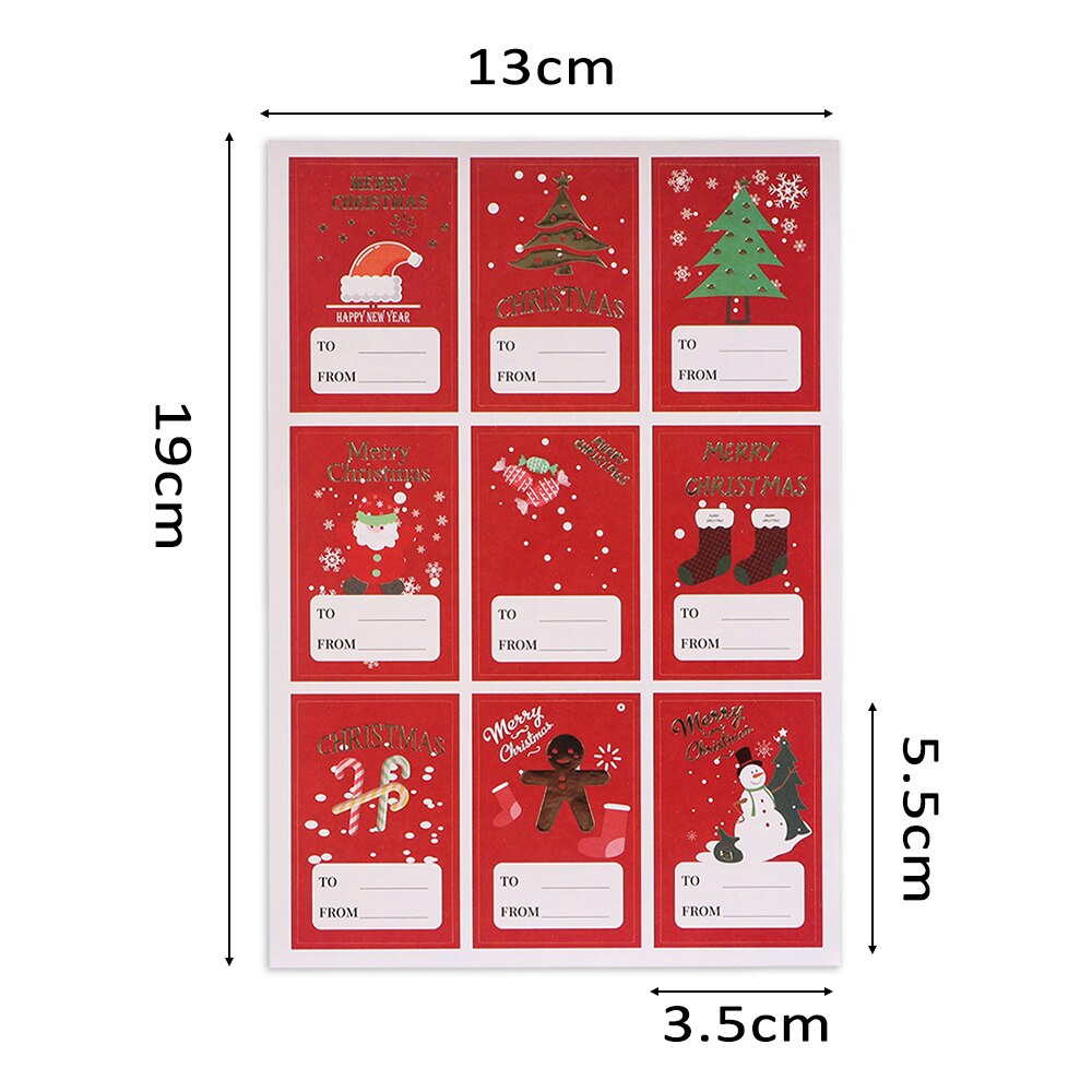 33pc Kerst Thema Seal papier Sticker Studenten DIY Multifunctionele dagboek sticker cake biscuit pakket Label Festival Decor