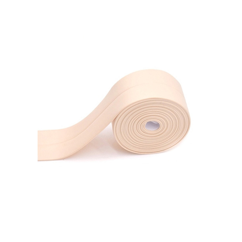 3.2M Lengte Multi-purpose Zelfklevende Pvc Reparatie Waterdichte Bonder Tape Afdichting Strip Wastafel Badkamer Muur Hoek strips Tape: beige