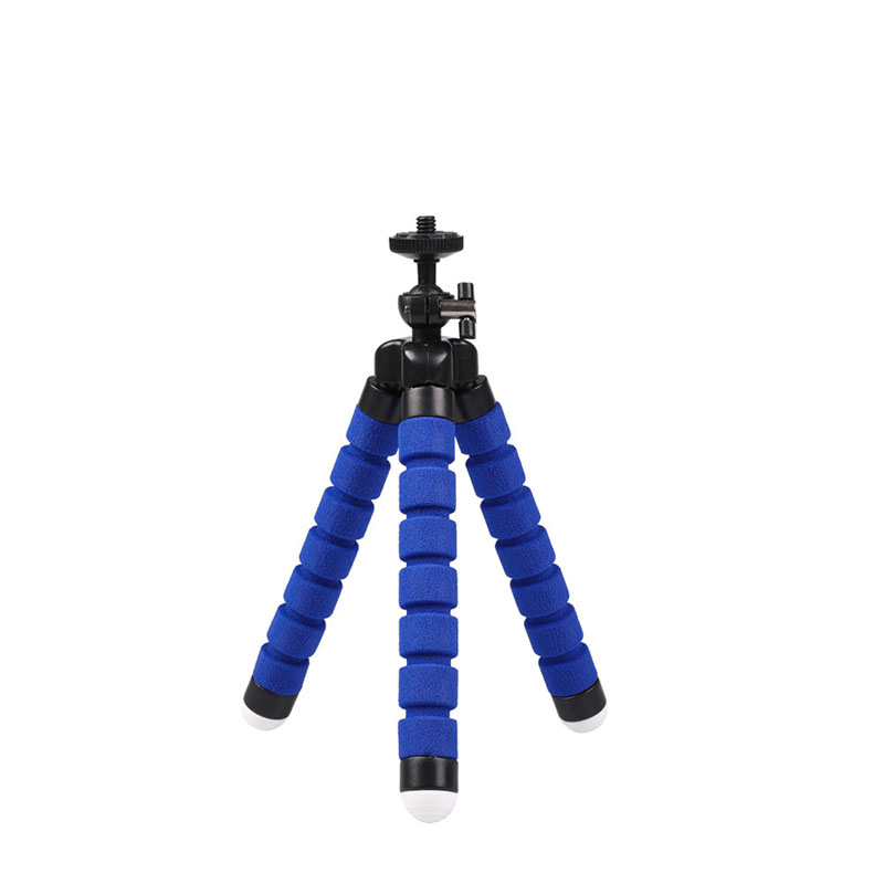 Soporte de trípode para teléfono móvil, palo de Selfie para cámara de teléfono móvil, monopié, montaje de cámara, soporte de Control remoto para iPhone 13 12 11: Blue Tripod