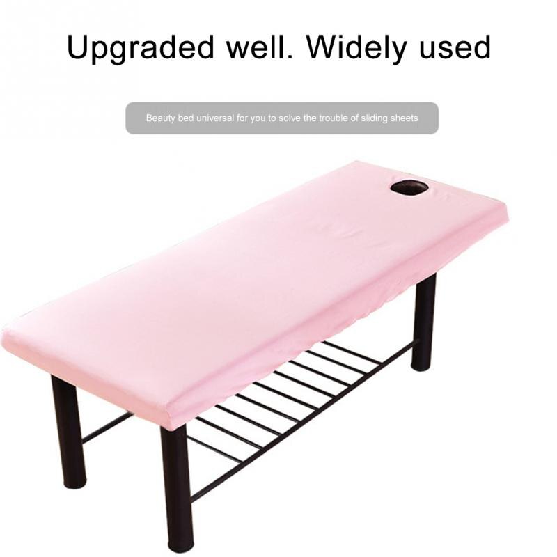 Salon sofa sofa sengetæppe fuld wrap tilbehør ark spa støvtæt blødt elastisk skridsikkert bord foran hul