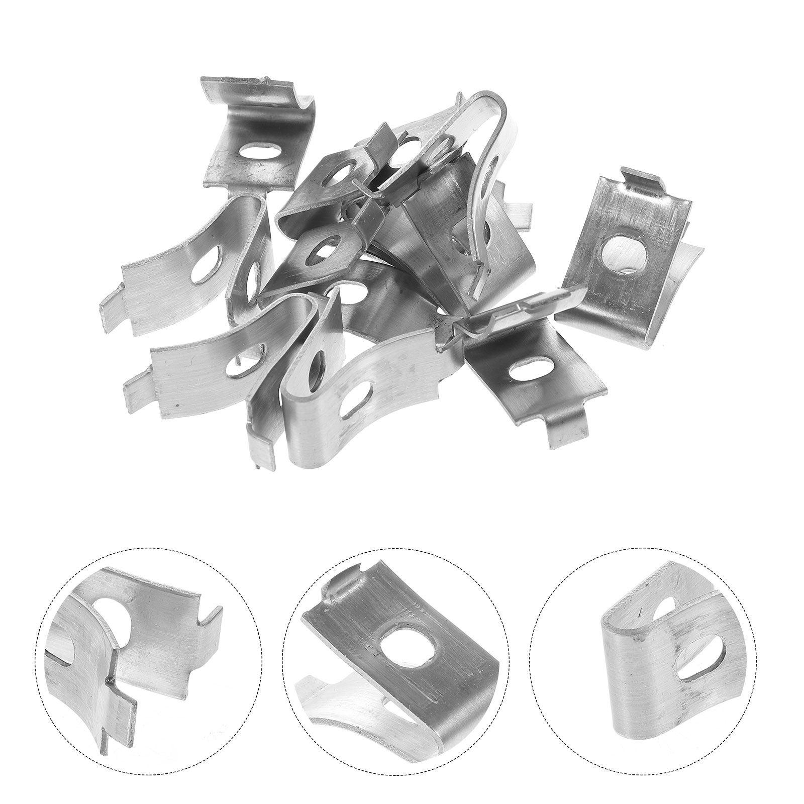 10pcs Shelf Clips Brackets Clip Shelving Support Bracket Adjustable Cabinet Metal Pegs Shelves Stainless Heavy Duty Cabinets: Default Title