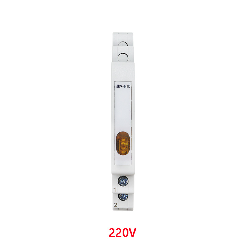 Din Rail Indicator Light 230V AC/DC Modular Din Rail Lamp Indicator Light JD9 50/60Hz Single Light Dual Lamp: Blue