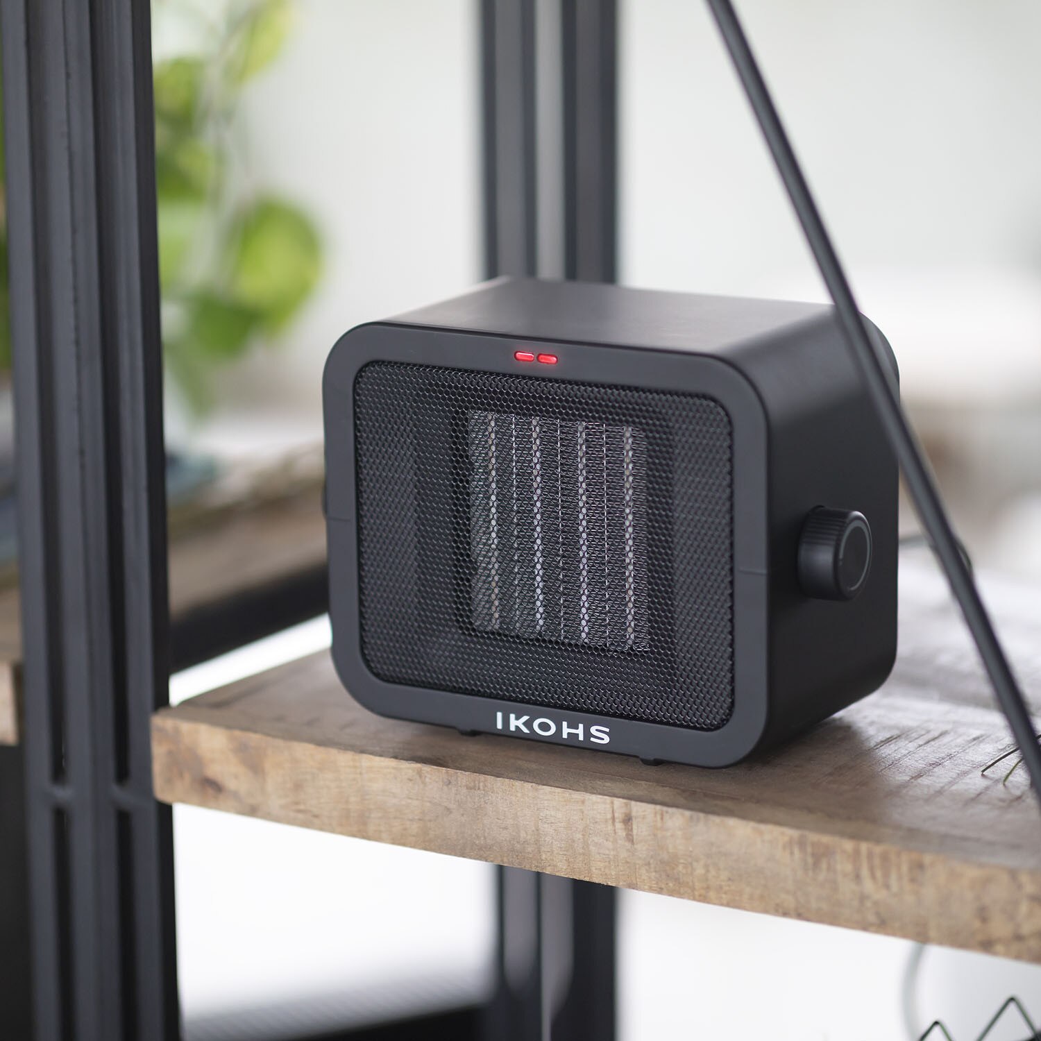 Calefactor eléctrico WARMIC NEGRO IKOHS calentadores eléctricos ventilador encimera Mini hogar portátil rápido ahorro de energía calentador para invierno de cerámica