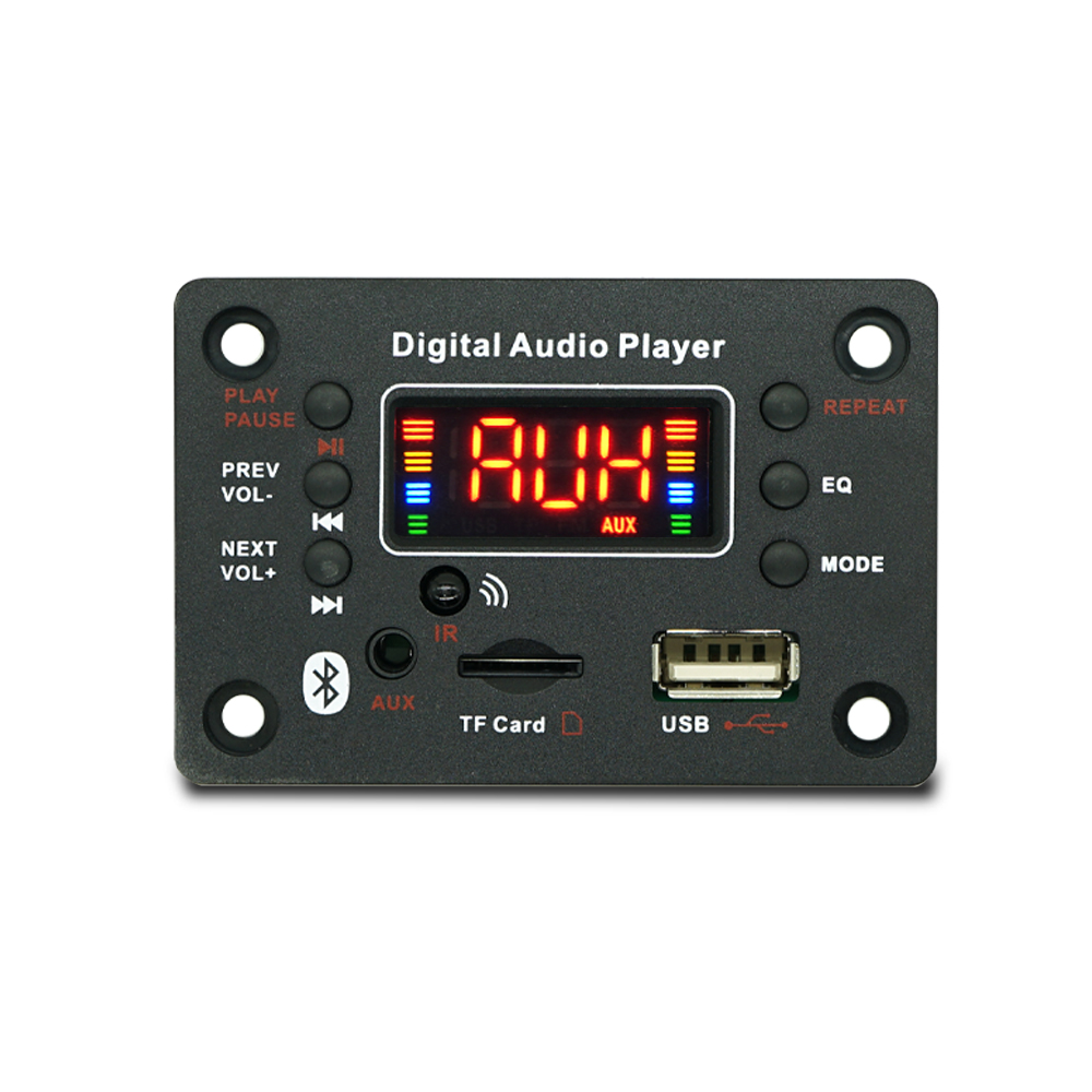 12V Bezprzewodowy dekoder Bluetooth 5.0 MP3 WMA Płyta Car Audio USB TF FM Radio Moduł Kolorowy ekran Odtwarzacz MP3 z pilotem zdalnego sterowania