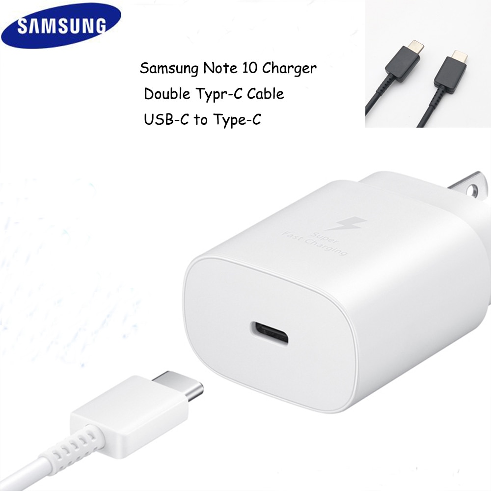 Samsung Note10 25W chargeur super rapide voyage Usb PD PSS adaptateur de Charge rapide EP-TA800 pour Galaxy Note 10 S10 S9 plus mi9 k20